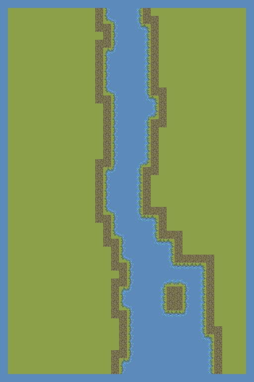 A river made by the generator